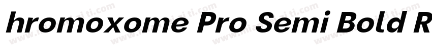hromoxome Pro Semi Bold Regular字体转换
